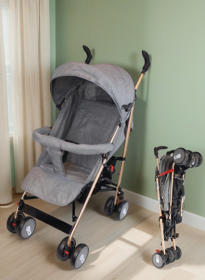 Foldable Ultra Lightweight Travel Stroller with Absorbent Multi Position Reclining Seat Adjustable Canopy Foldable Storage Basket Umbrella Foldable Design NO.1103 - Image 5
